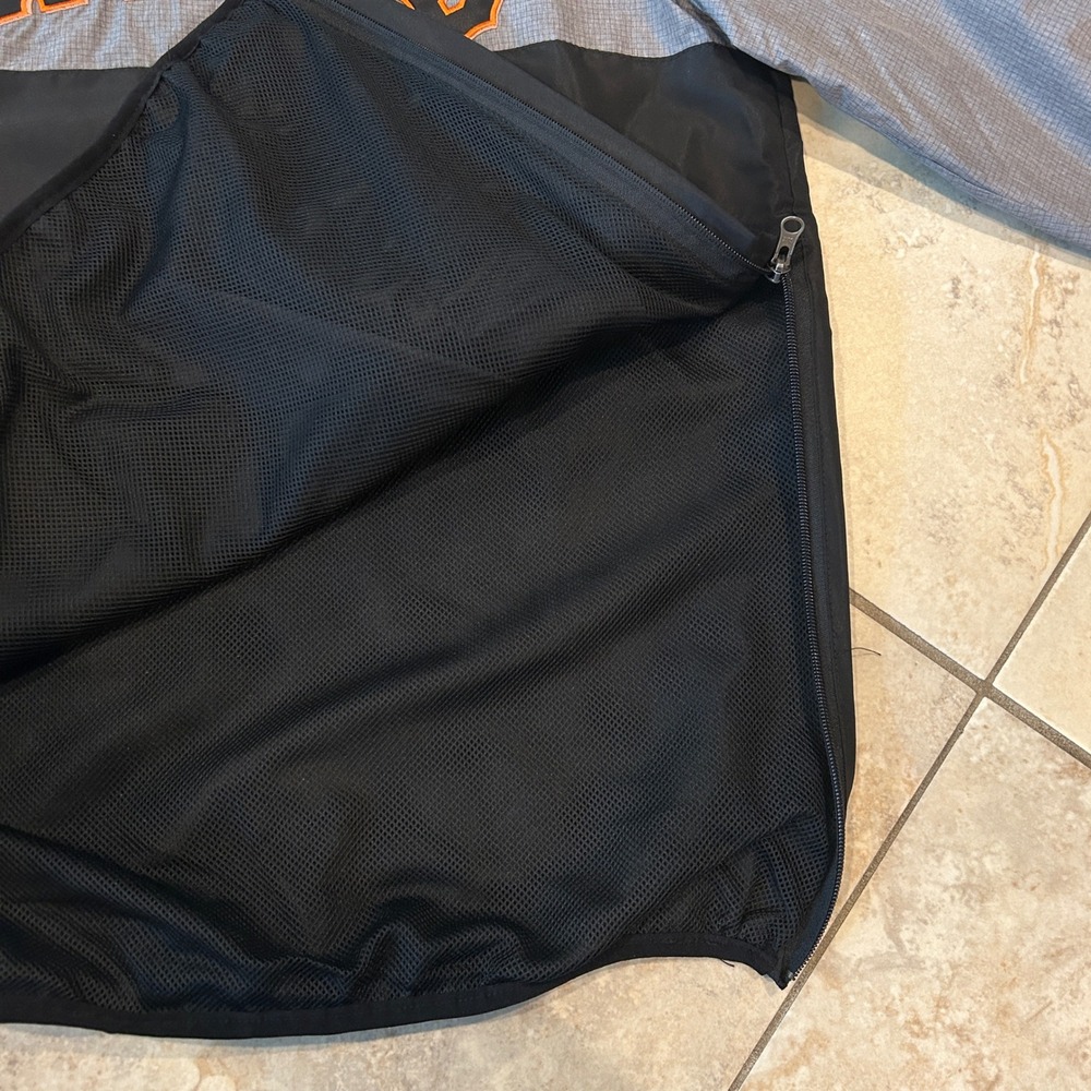 Vintage SF Giants Windbreaker Mens M Black MLB G-III Sports Genuine Merchandise - Picture 4 of 8